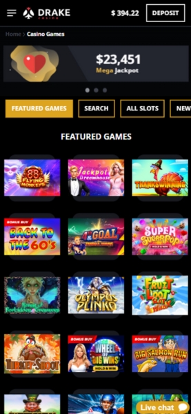 Drake Casino screenshot 4